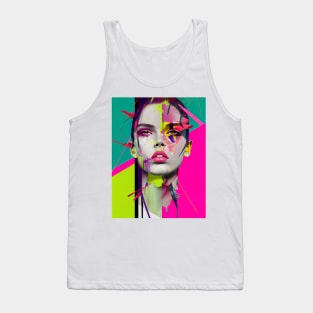 Modern woman in pop-art style Tank Top